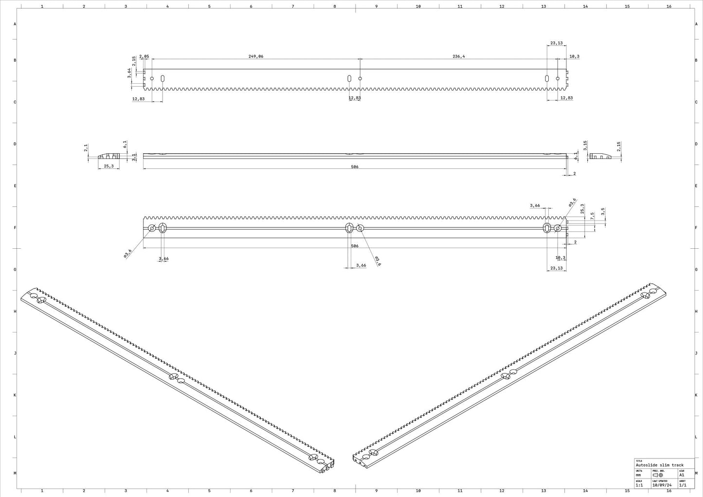 Slim Line Track for Pocket Doors and Barn Doors